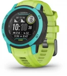 Išmanusis laikrodis Garmin Instinct 2S Surf Edition, Juodos spalvos korpusas su žydros spalvos apvadu ir salotinės spalvos dirželiu