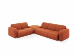 Kairinė kampinė sofa Windsor & Co Lola, 315x250x72 cm, raudona