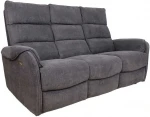 Recliner sofa BOWERS 3-seater, electric, bluish pilkas