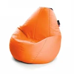 Sėdmaišis Qubo™ Comfort 90, gobelenas, oranžinis