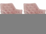 2-jų valgomojo kėdžių komplektas Loft24 Suzuka, rožinis