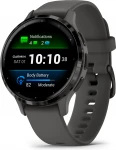 Garmin Venu® 3S Slate Stainless Steel Bezel with Pebble Gray Case and Silicone Band 41mm