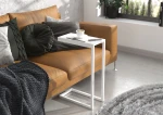 Šoninis staliukas ADRK Furniture Spark, 62x30x40 cm, baltas