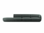 Sofa Micadoni Home Miley left, 302x85x74 cm, ruda