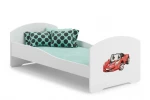 Lova ADRK Furniture Pepe Red Car, 140x70 cm, balta