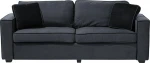 Beliani Velour tamsiai pilka FALUN sofA