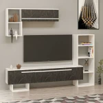 TV staliukas Kalune Design Televizoriaus spintelė Mega - Baltas, Royal Marble