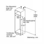 Šaldytuvas Bosch KIL82VSF0 4 serija, Baltos spalvos