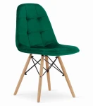 4-ių kėdžių komplektas Dumo, žalias