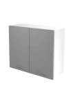 VENTO G-80/72 top cabinet, color: baltas / light pilkas