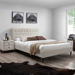 Lova Bed EMILIA 90x200cm, beige