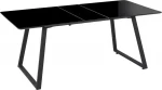 Beliani Ištraukiamas valgomojo stalas 150/180 x 90 cm juoda TOURAN