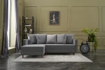 Kalune Design Kampinė sofa-lova Aydam Left - Light Pilkas