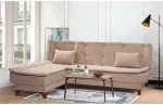 Hanah Home Kampinė sofa-lova Kelebek Köşe Left- Rock