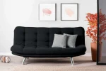 Hanah Home 3 vietų sofa-lova Misa Sofabed - Juodas