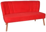 Hanah Home 2 vietų sofa Moon River - Raudona