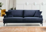 Kalune Design 3 vietų sofa Papira 3 Seater - Navy Mėlyna