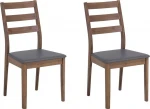 Beliani 2 valgomųjų kėdžių rinkinys