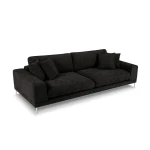 Keturvietė sofa Jog, 286x122x90 cm, tamsiai pilka