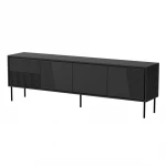 TV spintelė Cama Meble Abi 4D, 200x38x62 cm, juoda