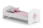 Lova ADRK Furniture Casimo Barrier Ballerina, 160x80 cm, balta