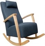 Fotelis Rocking chair VENLA bluish pilkas