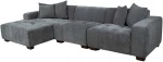 Corner sofa DAHLIA LC, pilkas