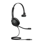 Jabra 23189-899-979 Ausinės be mikrofono ir ausinės su mikrofonu Laisvų rankų įranga Vielinis Su lankeliu Biuras / skambučių centras USB A tipo Juoda