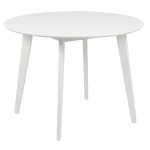 Dining table ROXBY, D105xH76cm, baltas