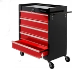 TimbertechDirbtuvių įrankių vežimėlis +5 stalčiai, raudona/juoda