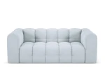 Sofa Micadoni Mellow, 193x106x75 cm, mėlyna