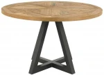 Dining table INDUS D125xH76,6cm, oak