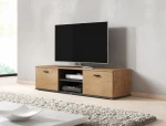 TV spintelė Cama Meble Soho 140, ruda/juoda