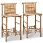 2 baro kėdės iš bambuko