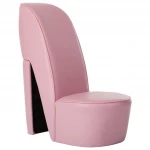 Aukštakulnio formos kėdė, rožinė