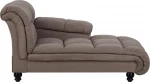 Sofa Beliani Szezlong ruda pilka LORMONT