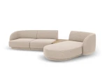 Modulinė sofa Micadoni Miley, ruda