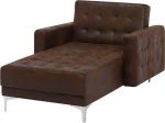 Sofa Beliani Szezlong Casting ruda ABRDEEN