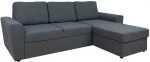 Corner sofa bed INGMAR dark pilkas