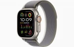 Apple Watch Ultra 2 GPS + Cellular, 49mm Titanium Case with Green/Grey Trail Loop - M/L MRF43EL/A