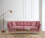 Hanah Home 3 vietų sofa Žemėlapis - Rose