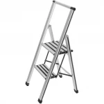 Wenko,Aliuminio design folding stepladder 2step,household ladder,Metal Aliuminio
