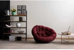 Kalune Design Pufas Kiku Large - Claret Raudona