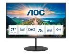 AOC | LCD Monitor | Q27V4EA | 27 " | IPS | QHD | 16:9 | 75 Hz | 4 ms | 2560 x 1440 | 250 cd/m² | Headphone out | HDMI ports quantity 1 | Warranty 36 month(s)