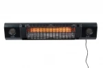 SUNRED | Heater | SOUND-2000W, Sun and Sound Ultra Wall | Infrared | 2000 W | Black | IP54