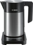 Bosch | Kettle | TWK7203 | With electronic control | 2200 W | 1.7 L | Stainless steel | 360° rotational base | Stainless steel/ black