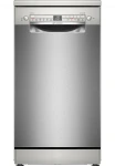 Dishwasher | SPS2HMI58E | Free standing | Width 45 cm | Number of place settings 10 | Number of programs 6 | Energy efficiency class E | Display | AquaStop function | Silver inox