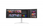 LG 49WQ95C-W 49“ UltraWide Curved LED Monitor 5120x1440/400cd/m2/5ms/ HDMI USB Type C Display Port | LG | Monitor | 49WQ95C-W | 49 " | IPS | QHD | 32:9 | 144 Hz | 5 ms | 5120 x 1440 | 400 cd/m² | HDMI ports quantity 2 | Silver | Warranty 36 month(s)