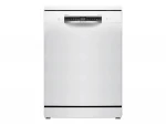 Dishwasher | SMS4HMW06E | Free standing | Width 60 cm | Number of place settings 14 | Number of programs 6 | Energy efficiency class D | Display | AquaStop function | White