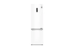 LG | Refrigerator | GBB72SWDMN | Energy efficiency class E | Free standing | Combi | Height 203 cm | No Frost system | Fridge net capacity 277 L | Freezer net capacity 107 L | Display | 36 dB | White